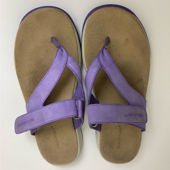 Rockport Shoes - *Rockport Lilac Leather Thong Sandals #SR